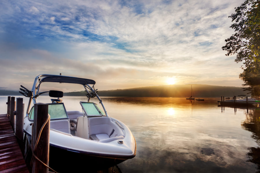 Lake boating