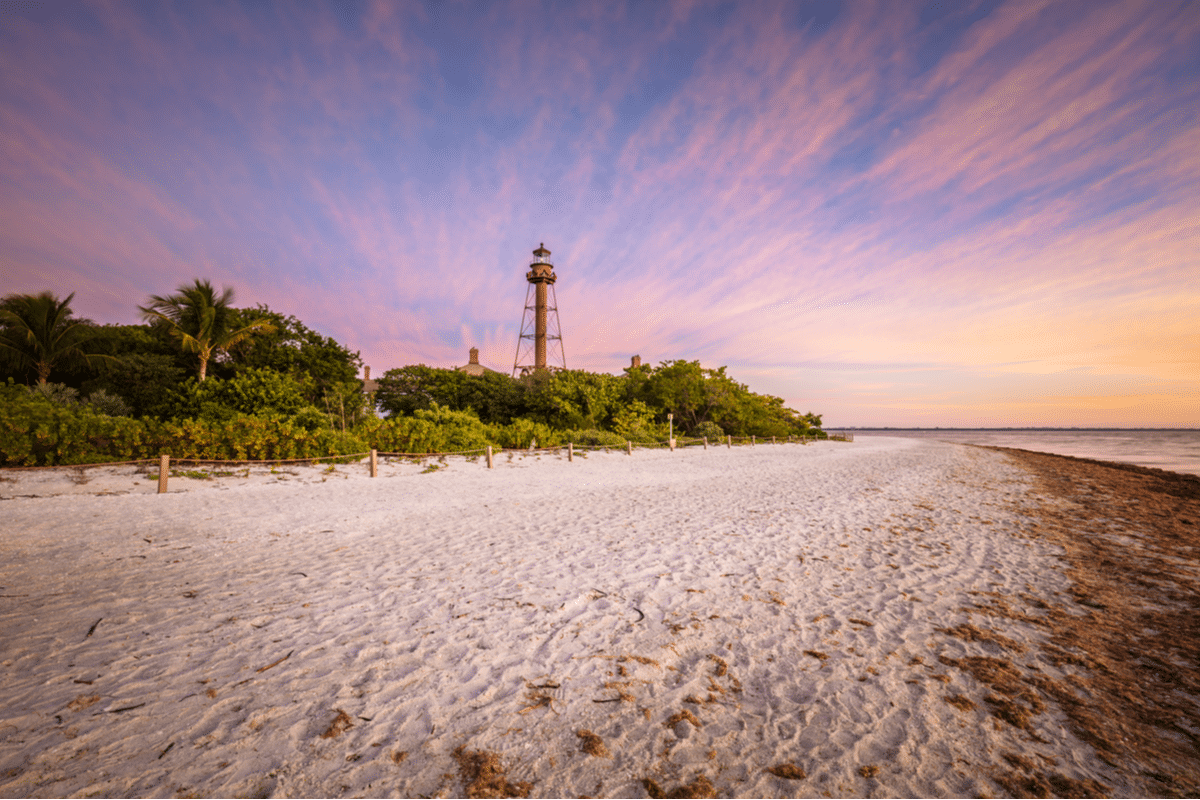 are dogs allowed on beach at sanibel island by lighthouse