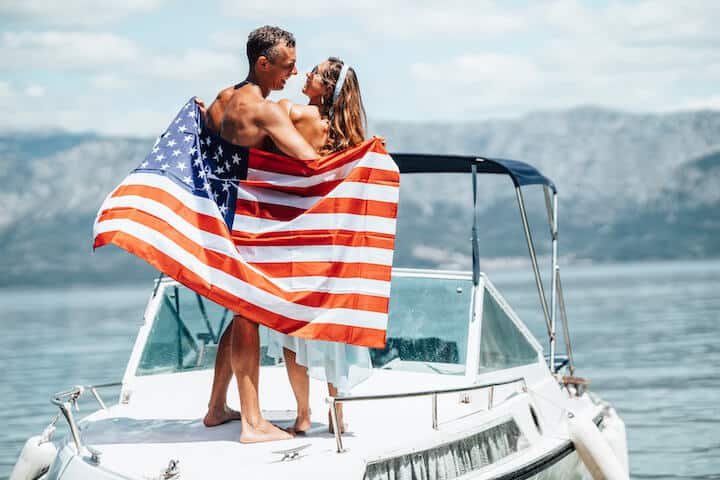 Labor day love on a boat