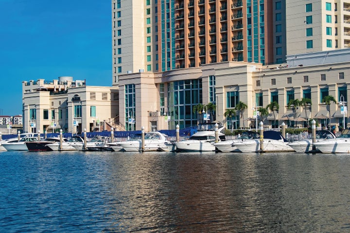 Marriott Tampa Water Street Marina.