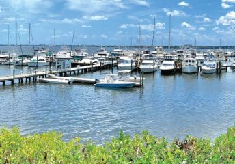 Marinas in Port St. Lucie, Florida.
