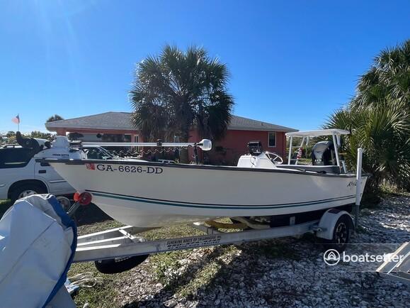 Fully loaded flats boat