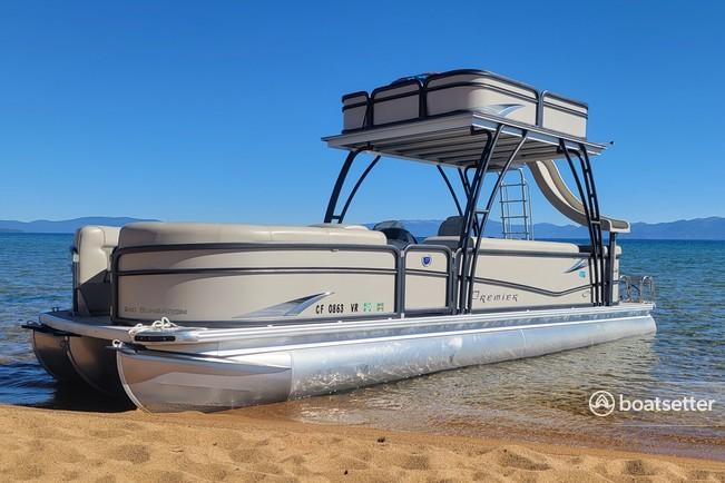 Luxury Double Decker Pontoon Party Boat with Slide